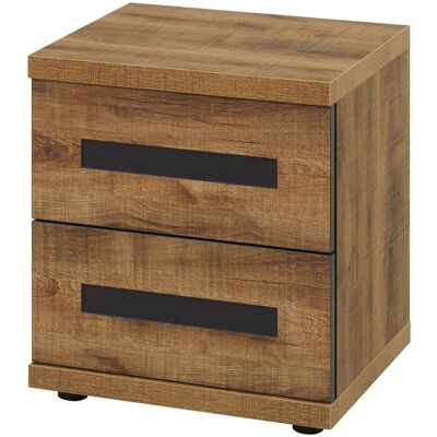 Deladeco Chevet adulte style industriel marron foncé Octoline Marron foncé - Publicité Deladeco Chevet adulte style industriel marron foncé Octoline Marron foncé - Publicité