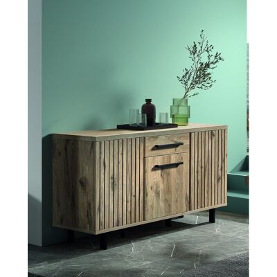 Deladeco Buffet/bahut contemporain 180 cm chêne canyon Timber Chêne canyon - Publicité Deladeco Buffet/bahut contemporain 180 cm chêne canyon Timber Chêne canyon - Publicité