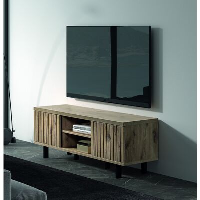 Deladeco Meuble TV contemporain 160 cm chêne canyon Timber Chêne canyon - Publicité Deladeco Meuble TV contemporain 160 cm chêne canyon Timber Chêne canyon - Publicité