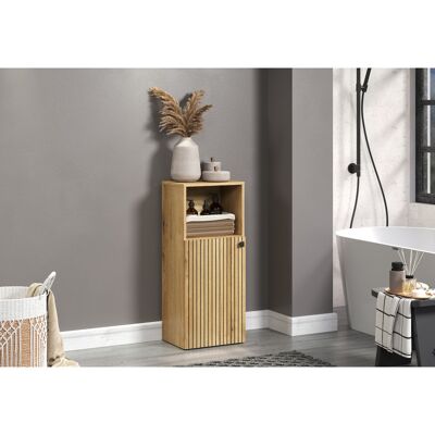 Deladeco Meuble bas de salle de bain contemporain chêne clair Lissandre Chêne clair - Publicité Deladeco Meuble bas de salle de bain contemporain chêne clair Lissandre Chêne clair - Publicité