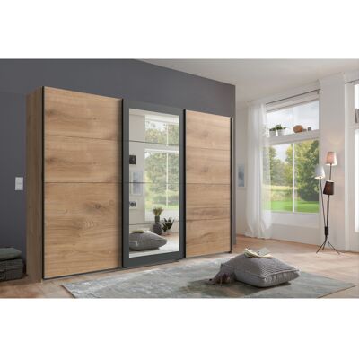 Deladeco Armoire adulte moderne 270 cm chêne poutre Dexter Chêne poutre - Publicité Deladeco Armoire adulte moderne 270 cm chêne poutre Dexter Chêne poutre - Publicité
