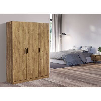 Deladeco Armoire contemporaine 120 cm chêne denver Willy Chêne denver - Publicité Deladeco Armoire contemporaine 120 cm chêne denver Willy Chêne denver - Publicité