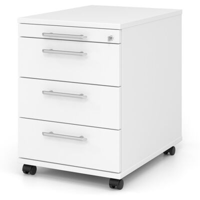 Optizen Caisson mobile à tiroirs profondeur 58 cm Londonien Blanc, gris, érable, hêtre, chêne, chêne ambré, noyer ou graphite - Publicité Optizen Caisson mobile à tiroirs profondeur 58 cm Londonien Blanc, gris, érable, hêtre, chêne, chêne ambré, noyer ou graphite - Publicité
