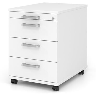 Optizen Caisson mobile à tiroirs profondeur 58 cm Londonien Blanc, gris, érable, hêtre, chêne, chêne ambré, noyer ou graphite - Publicité Optizen Caisson mobile à tiroirs profondeur 58 cm Londonien Blanc, gris, érable, hêtre, chêne, chêne ambré, noyer ou graphite - Publicité
