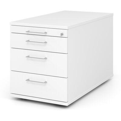 Optizen Caisson mobile à tiroirs profondeur 80 cm Londonien Blanc, gris, érable, hêtre, chêne, chêne ambré, noyer ou graphite - Publicité Optizen Caisson mobile à tiroirs profondeur 80 cm Londonien Blanc, gris, érable, hêtre, chêne, chêne ambré, noyer ou graphite - Publicité