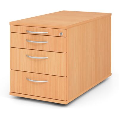 Optizen Caisson mobile à tiroirs profondeur 80 cm Londonien Blanc, gris, érable, hêtre, chêne, chêne ambré, noyer ou graphite - Publicité Optizen Caisson mobile à tiroirs profondeur 80 cm Londonien Blanc, gris, érable, hêtre, chêne, chêne ambré, noyer ou graphite - Publicité