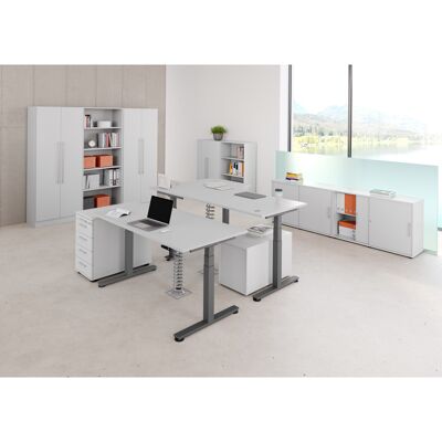 Optizen Etagère de bureau H 127 cm Londonien Blanc, gris, érable, hêtre ou noyer - Publicité Optizen Etagère de bureau H 127 cm Londonien Blanc, gris, érable, hêtre ou noyer - Publicité