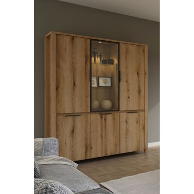 Deladeco Vaisselier/argentier contemporain 150 cm chêne etna Bonno Chêne etna - Publicité Deladeco Vaisselier/argentier contemporain 150 cm chêne etna Bonno Chêne etna - Publicité