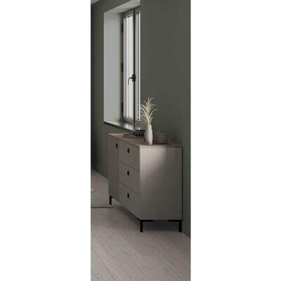 Deladeco Commode moderne 120 cm gris cachemire Lucenza Gris cachemire - Publicité Deladeco Commode moderne 120 cm gris cachemire Lucenza Gris cachemire - Publicité