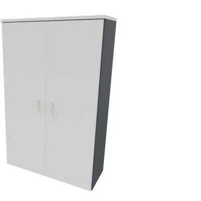 Leaderburo Armoire de bureau portes battantes H 158 cm Opaline Graphite, argent, blanc, gris, hêtre, chêne moyen, acacia clair, acacia foncé, chêne veiné ou chêne grisé - Publicité Leaderburo Armoire de bureau portes battantes H 158 cm Opaline Graphite, argent, blanc, gris, hêtre, chêne moyen, acacia clair, acacia foncé, chêne veiné ou chêne grisé - Publicité