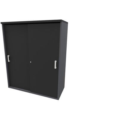 Leaderburo Armoire de bureau portes coulissantes H 120 cm Opaline Graphite, argent, blanc, gris, hêtre, chêne moyen, acacia clair, acacia foncé, chêne veiné ou chêne grisé - Publicité Leaderburo Armoire de bureau portes coulissantes H 120 cm Opaline Graphite, argent, blanc, gris, hêtre, chêne moyen, acacia clair, acacia foncé, chêne veiné ou chêne grisé - Publicité