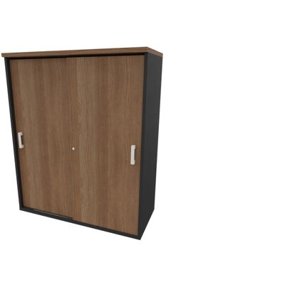 Leaderburo Armoire de bureau portes coulissantes H 120 cm Opaline Graphite, argent, blanc, gris, hêtre, chêne moyen, acacia clair, acacia foncé, chêne veiné ou chêne grisé - Publicité Leaderburo Armoire de bureau portes coulissantes H 120 cm Opaline Graphite, argent, blanc, gris, hêtre, chêne moyen, acacia clair, acacia foncé, chêne veiné ou chêne grisé - Publicité