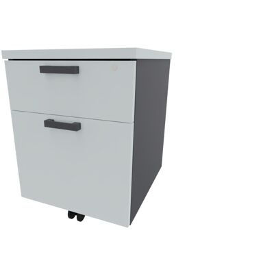 Leaderburo Caisson de bureau mobile 2 tiroirs Opaline Graphite, argent, blanc, gris, hêtre, chêne moyen, acacia clair, acacia foncé, chêne veiné ou chêne grisé - Publicité Leaderburo Caisson de bureau mobile 2 tiroirs Opaline Graphite, argent, blanc, gris, hêtre, chêne moyen, acacia clair, acacia foncé, chêne veiné ou chêne grisé - Publicité