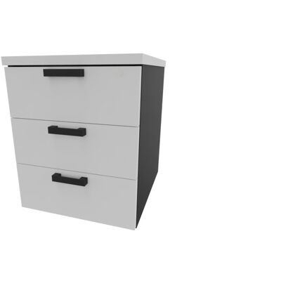 Leaderburo Caisson de bureau mobile 3 tiroirs Opaline Graphite, argent, blanc, gris, hêtre, chêne moyen, acacia clair, acacia foncé, chêne veiné ou chêne grisé - Publicité Leaderburo Caisson de bureau mobile 3 tiroirs Opaline Graphite, argent, blanc, gris, hêtre, chêne moyen, acacia clair, acacia foncé, chêne veiné ou chêne grisé - Publicité