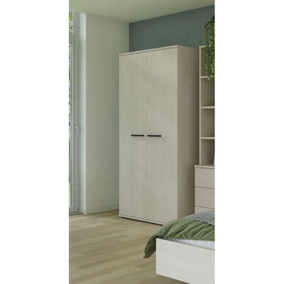 Deladeco Armoire contemporaine 101 cm chêne clair Lolita Chêne clair - Publicité Deladeco Armoire contemporaine 101 cm chêne clair Lolita Chêne clair - Publicité