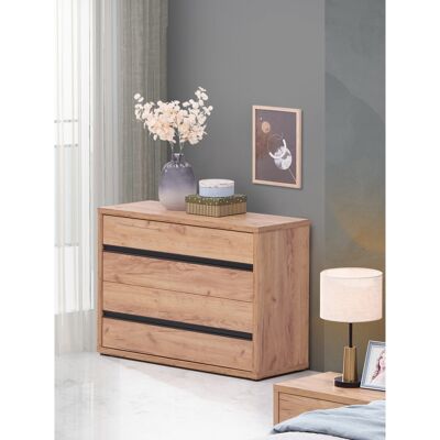 Deladeco Commode contemporaine chêne français Erwan Chêne français - Publicité Deladeco Commode contemporaine chêne français Erwan Chêne français - Publicité