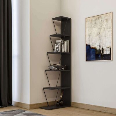 Deladeco Etagère industrielle métal et bois anthracite Atos Anthracite - Publicité Deladeco Etagère industrielle métal et bois anthracite Atos Anthracite - Publicité