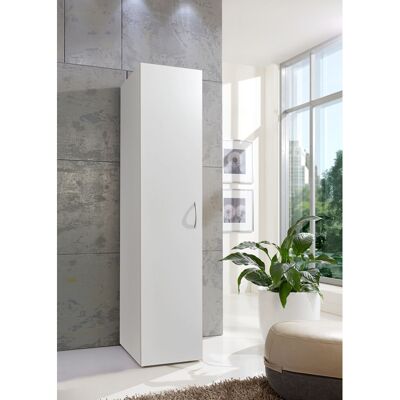 Deladeco Armoire buanderie blanche 1 porte profondeur 40 cm Jesy Blanc - Publicité Deladeco Armoire buanderie blanche 1 porte profondeur 40 cm Jesy Blanc - Publicité