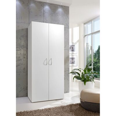 Deladeco Armoire penderie blanche profondeur 54 cm Jesy Blanc - Publicité Deladeco Armoire penderie blanche profondeur 54 cm Jesy Blanc - Publicité