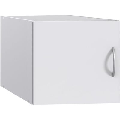 Deladeco Surmeuble 1 porte blanc profondeur 54 cm Jesy Blanc - Publicité Deladeco Surmeuble 1 porte blanc profondeur 54 cm Jesy Blanc - Publicité