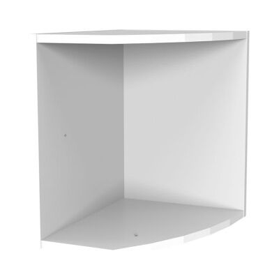 Deladeco Surmeuble blanc pour étagère d'angle Jesy Blanc - Publicité Deladeco Surmeuble blanc pour étagère d'angle Jesy Blanc - Publicité
