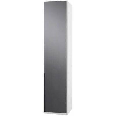 Deladeco Amoire design 1 porte blanc alpin/verre gris Tony Blanc alpin/verre gris - Publicité Deladeco Amoire design 1 porte blanc alpin/verre gris Tony Blanc alpin/verre gris - Publicité