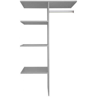 Deladeco Etagère de rangement avec penderie 87 cm Madox Lin - Publicité Deladeco Etagère de rangement avec penderie 87 cm Madox Lin - Publicité