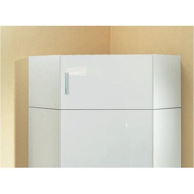 Deladeco Surmeuble pour armoire d'angle Shella Blanc - Publicité Deladeco Surmeuble pour armoire d'angle Shella Blanc - Publicité