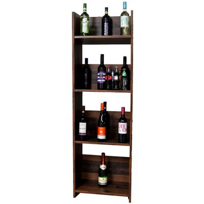 Deladeco Range bouteilles contemporain chêne foncé Evora Chêne foncé - Publicité Deladeco Range bouteilles contemporain chêne foncé Evora Chêne foncé - Publicité