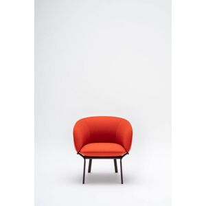Ergo Design Fauteuil moderne piétement métal bordeaux et assise en tissu rouge Antoine Rouge - Publicité Ergo Design Fauteuil moderne piétement métal bordeaux et assise en tissu rouge Antoine Rouge - Publicité