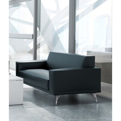 Leaderburo Canapé moderne en cuir Julietta Marron, gris foncé, orange, mauve, vert, bleu ciel, turquoise, gris bleu, gris ou anthracite - Publicité Leaderburo Canapé moderne en cuir Julietta Marron, gris foncé, orange, mauve, vert, bleu ciel, turquoise, gris bleu, gris ou anthracite - Publicité