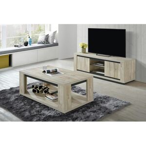 Deladeco Table basse contemporaine chêne clair Flynn Chêne clair - Publicité Deladeco Table basse contemporaine chêne clair Flynn Chêne clair - Publicité