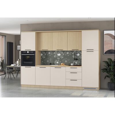 Deladeco Cuisine complète moderne 300 cm cachemire/chêne Louna Cachemire/chêne - Publicité Deladeco Cuisine complète moderne 300 cm cachemire/chêne Louna Cachemire/chêne - Publicité