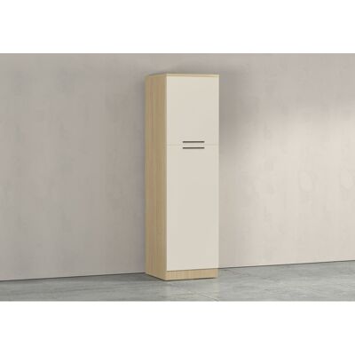 Deladeco Colonne de cuisine moderne 60 cm cachemire/chêne Louna Cachemire/chêne chopin - Publicité Deladeco Colonne de cuisine moderne 60 cm cachemire/chêne Louna Cachemire/chêne chopin - Publicité