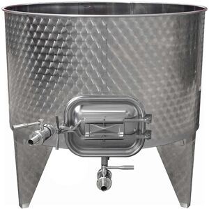 Polsinelli Cuve de macération en acier inox fond Conique 10° 1000 L ave - Publicité Polsinelli Cuve de macération en acier inox fond Conique 10° 1000 L ave - Publicité