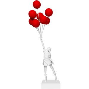 Banksy – ballons volants en résine pour fille, Figurine anglaise,