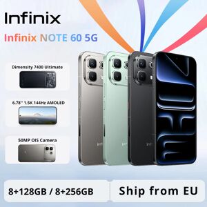 Smartphone Infinix NOTE 60 5G, version internationale X6879, 128 Go/256