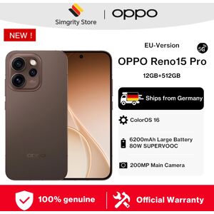 Version européenne du smartphone OPPO Reno15 Pro 5G 12 Go