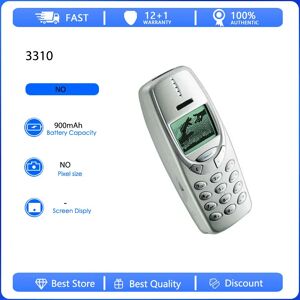Nokia Téléphone portable reconditionné d'origine 3310 (2000) 2G, simple SIM,