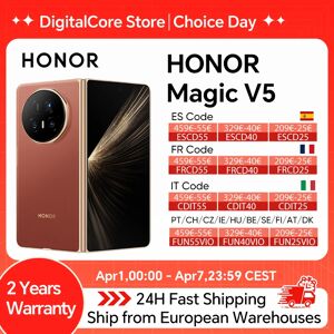 Honor Magic V5 Version Globale Originale Smartphone 5G Double écran OLED HDR Snapdragon 8 Elite 5820mAh 7,95 pouces 66W SuperCharge - Publicité Honor Magic V5 Version Globale Originale Smartphone 5G Double écran OLED HDR Snapdragon 8 Elite 5820mAh 7,95 pouces 66W SuperCharge - Publicité