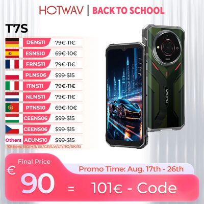 HOTWAV T7S Smartphone robuste Ultra mince 6280mAh batterie téléphone portable 6.52 ''HD + 4GB RAM 128GB ROM 21MP Android 13 téléphone portable - Publicité HOTWAV T7S Smartphone robuste Ultra mince 6280mAh batterie téléphone portable 6.52 ''HD + 4GB RAM 128GB ROM 21MP Android 13 téléphone portable - Publicité