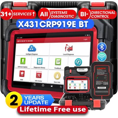 LAUNCH X431 CRP919E BT OBD2 Scanner, outil de diagnostic bidirectionnel sans fil 2026 avec codage ECU, plus de 35 services, diagnostic de tous les systèmes, FCA AutoAuth, 2 ans de mises à jour - Publicité LAUNCH X431 CRP919E BT OBD2 Scanner, outil de diagnostic bidirectionnel sans fil 2026 avec codage ECU, plus de 35 services, diagnostic de tous les systèmes, FCA AutoAuth, 2 ans de mises à jour - Publicité