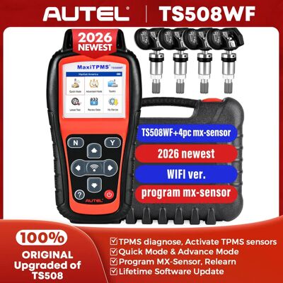 Outil de diagnostic TPMS WiFi Autel TS508WF, programme les capteurs MX, lit/efface les codes DTC, outil de réapprentissage TPMS OBD2, mise à jour gratuite à vie, PK TS508 TS601 - Publicité Outil de diagnostic TPMS WiFi Autel TS508WF, programme les capteurs MX, lit/efface les codes DTC, outil de réapprentissage TPMS OBD2, mise à jour gratuite à vie, PK TS508 TS601 - Publicité