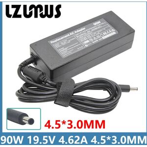 LZUMWS Chargeur pour ordinateur portable, 19.5V, 4,62 a, 90W, 4.5x3.0MM, AC, pour Dell XPS 11 12 13 L321X L322X Inspiron 12 14 15 24 Vostro 20 Power