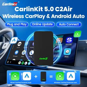 CarlinKit 5.0 C2Air adaptateur sans fil sans fil CarPlay Android Auto Plug & Play 2.4Ghz et 5.8Ghz WiFi BT connexion automatique pour voitures OEM - Publicité CarlinKit 5.0 C2Air adaptateur sans fil sans fil CarPlay Android Auto Plug & Play 2.4Ghz et 5.8Ghz WiFi BT connexion automatique pour voitures OEM - Publicité