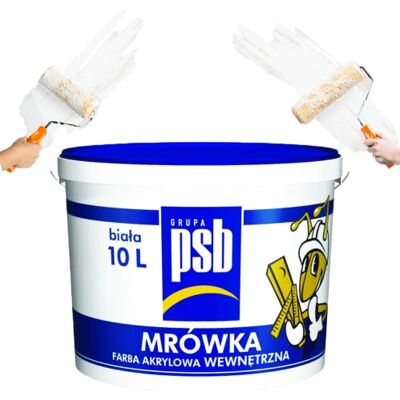Peinture acrylique pour murs et plafonds PSB 10L Blanc - Publicité Peinture acrylique pour murs et plafonds PSB 10L Blanc - Publicité