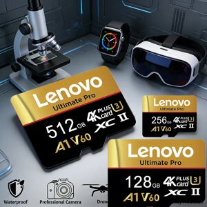 IBM Carte mémoire Lenovo haute capacité 512 Go, cartes TF, cartes SD, Micro TF SD 256 Go, 128 Go A2, 64 Go U1, lecture et écriture rapides pour appareil photo/GoPro