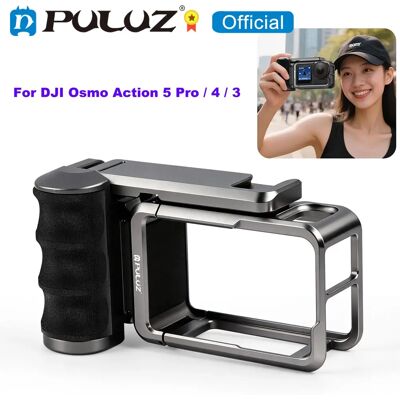 Cage métallique PULUZ pour caméra DJI Osmo Action 6 / 5 Pro / Action 4 / Action 3, adaptateur d'extension pour caméra d'action avec poignée - Publicité Cage métallique PULUZ pour caméra DJI Osmo Action 6 / 5 Pro / Action 4 / Action 3, adaptateur d'extension pour caméra d'action avec poignée - Publicité