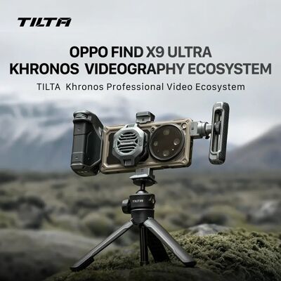 Kit créateur TILTA Khronos pour OPPO Find X9 Ultra avec adaptateur de filtre 67 mm, poignée Focous PD, bâton de fixation rapide et trépied - Publicité Kit créateur TILTA Khronos pour OPPO Find X9 Ultra avec adaptateur de filtre 67 mm, poignée Focous PD, bâton de fixation rapide et trépied - Publicité
