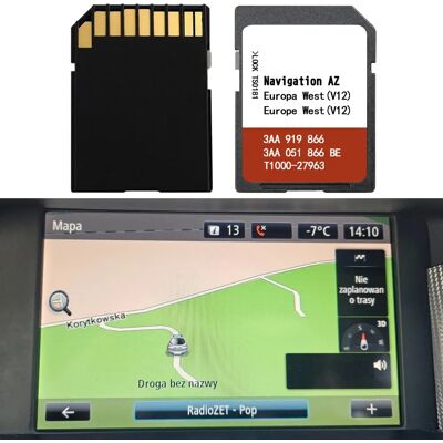 SMIOST Carte SD GPS RNS315 pour Volkswagen AZ V12, mise à jour des cartes de l'Europe occidentale, 3AA051866BE, système de navigation par satellite - Publicité SMIOST Carte SD GPS RNS315 pour Volkswagen AZ V12, mise à jour des cartes de l'Europe occidentale, 3AA051866BE, système de navigation par satellite - Publicité